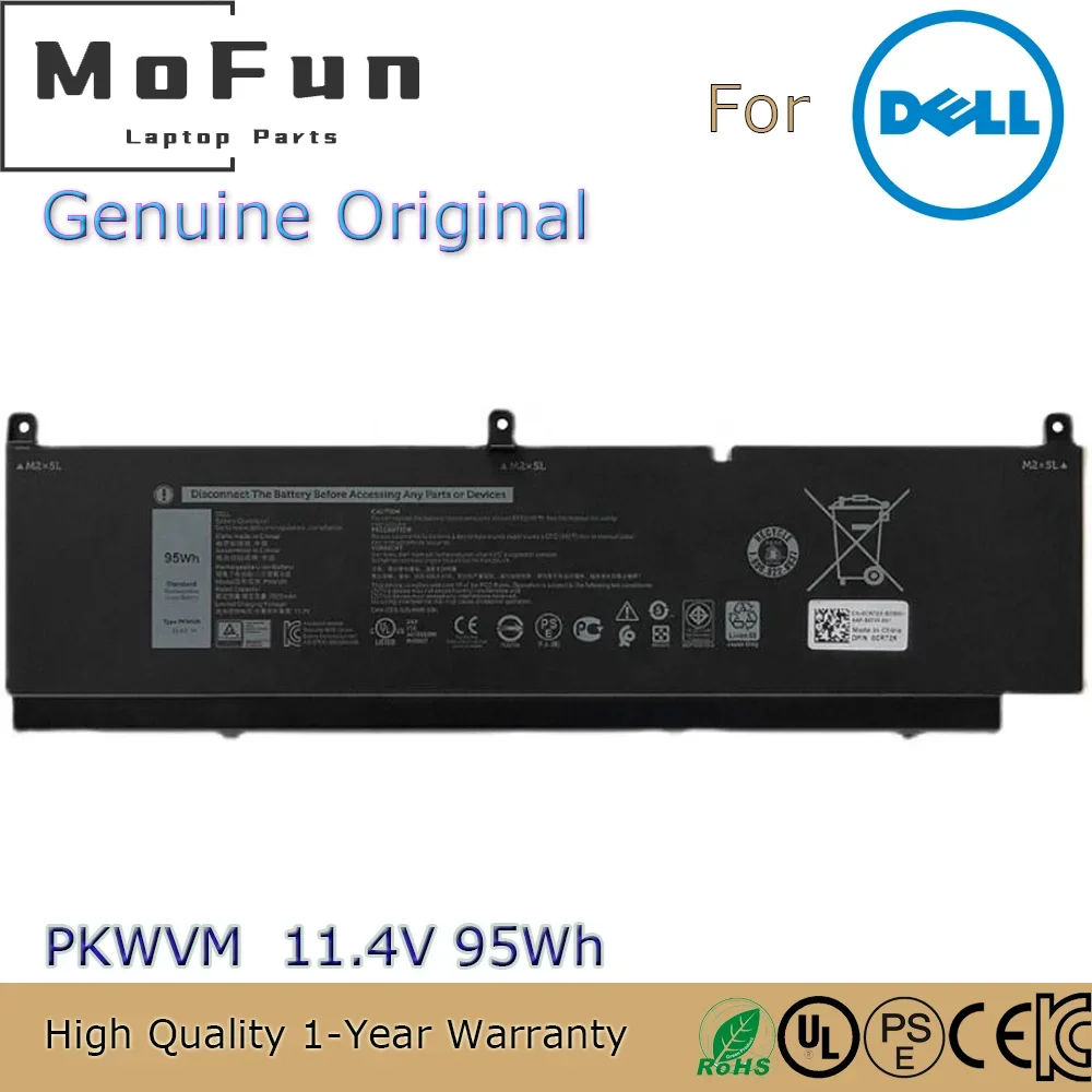 

Brand New Original PKWVM 11.4V 95Wh Laptop Battery for Dell Precision 7550 7560 7750 7760 Series etc.