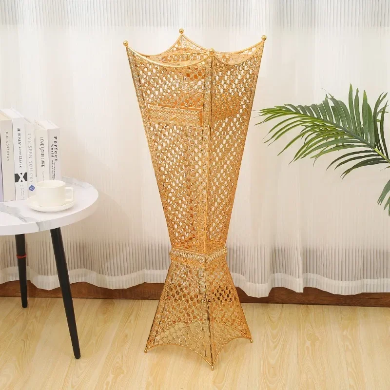 New Metal Hollow-carved Design Incense Burners Living Room Church Floor-standing Incense Burners Aesthetic Home D