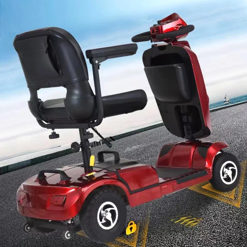 

# 2024 Новейшая модель с подшипником 150 кг, легкий складной четырехколесный электрический самокат для пожилых людей и инвалидов