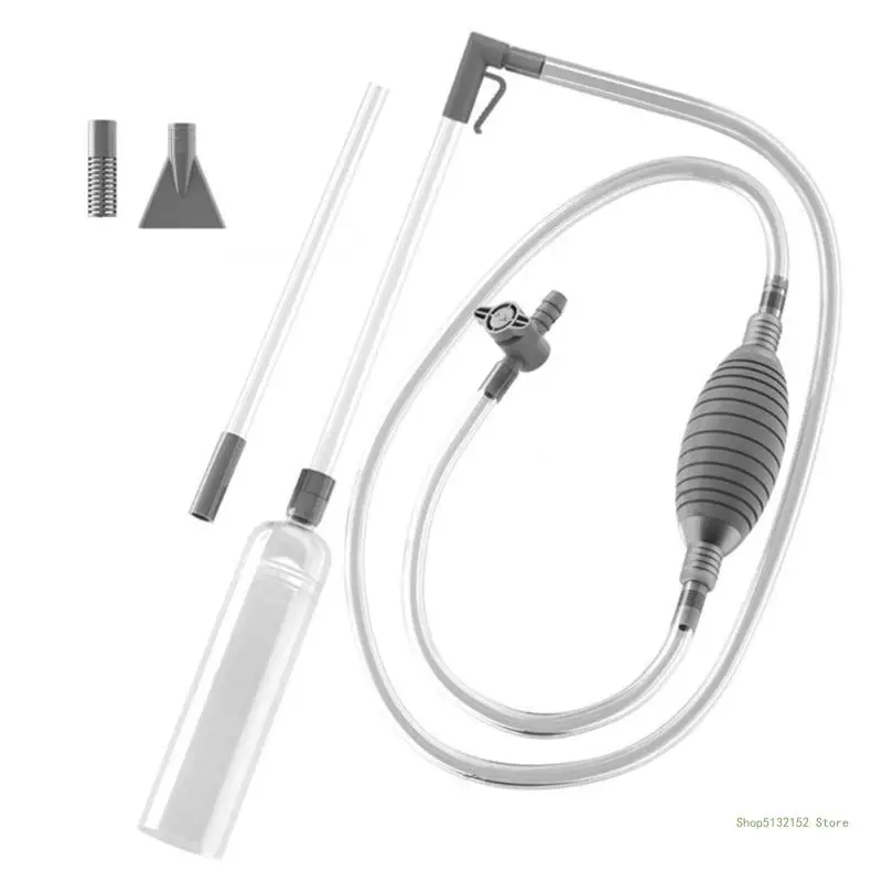 QX2E Water Exchange Aquarium Siphon Water Changer Aquarium Siphon Vacuum Cleaner