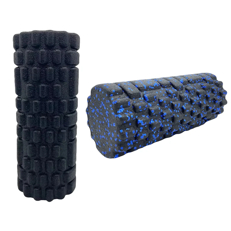 Solid Color Yoga Foam Roller With Grooves Massage Point Roller Pilates Equipment Rodillo Masaje Muscular Fitness Gym Exercise