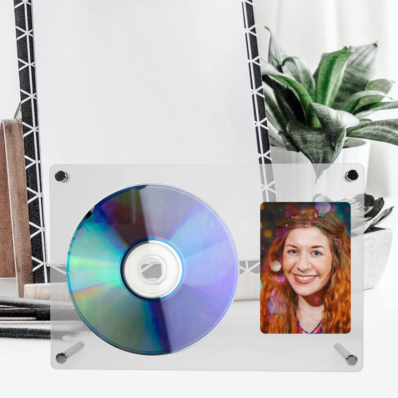 Display-Ständer, Album-Record-Rack, CD-Kartenhalter, Acryl-Racks, Tischplatte, Haushalt, Dekorieren, 2180 x 1440 x 500 cm, DIY