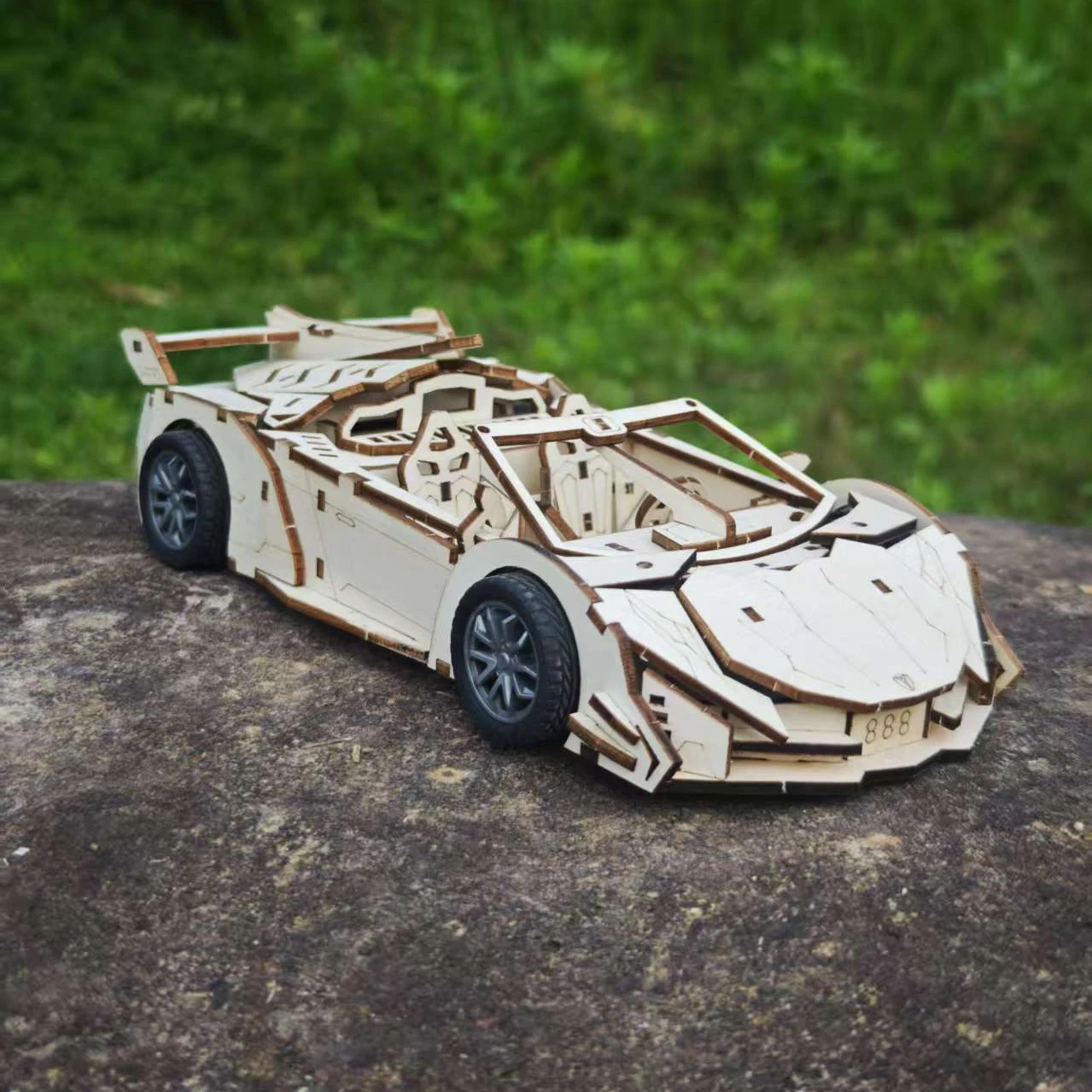 

3D Puzzle Diy Wooden Toy Car Assembly Model For Adult Birthday Halloween Christmas Gifts