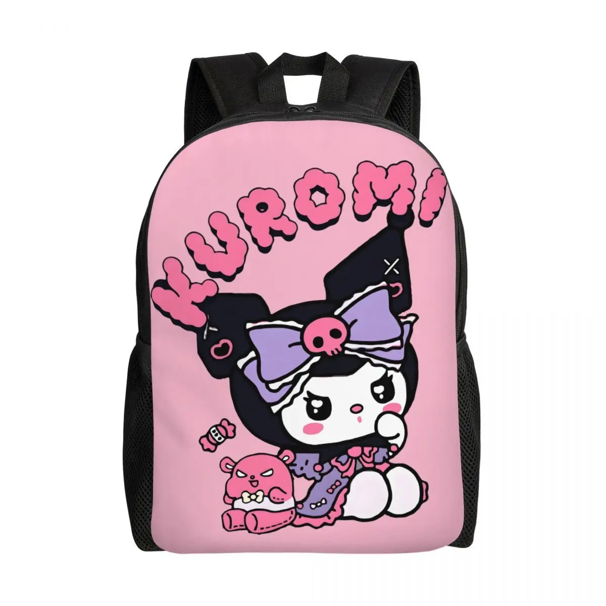 

Custom Kuromi Cartoon Travel Backpack Men Women School Computer Bookbag College Student Daypack Bags