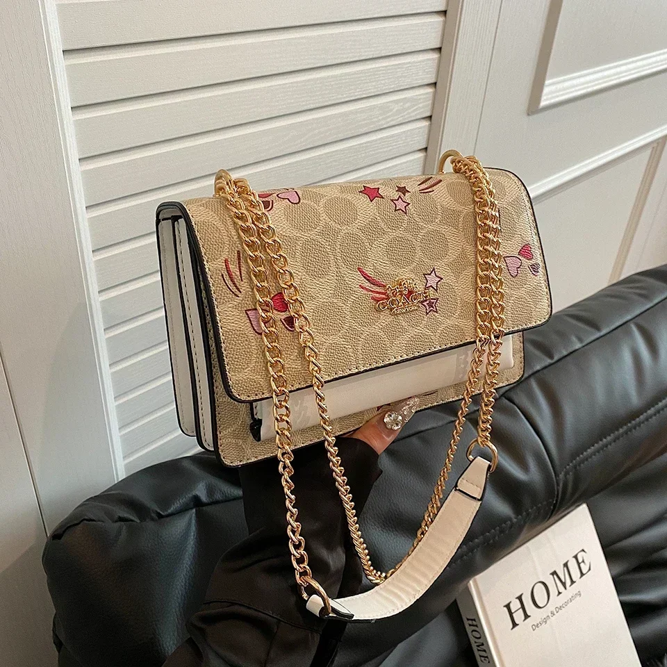 Classic Solid Color Commuter Crossbody Bag - Designer Minimalist Messenger With Paris Fashion Letter Logo