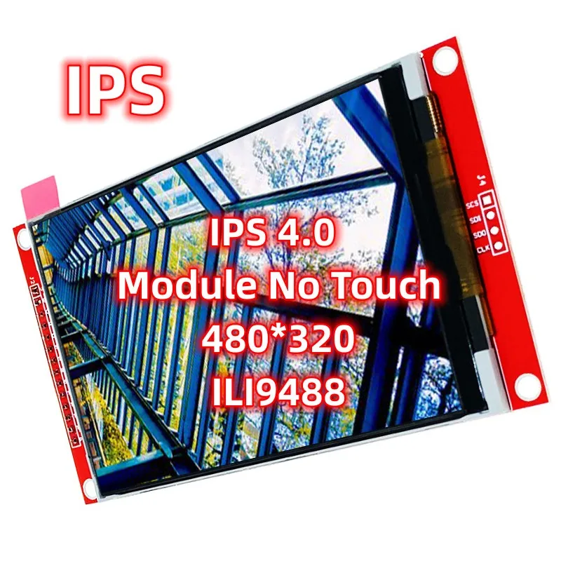 IPS 4.0 Inch DIY Display 14 Pin Red Module ILI9488 Factory TFT LCD 480*320 Electronic Board