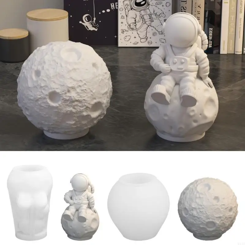 91AF Silicone Mould for Making Astronaut Easy to Use Resin Crafts Making Mold