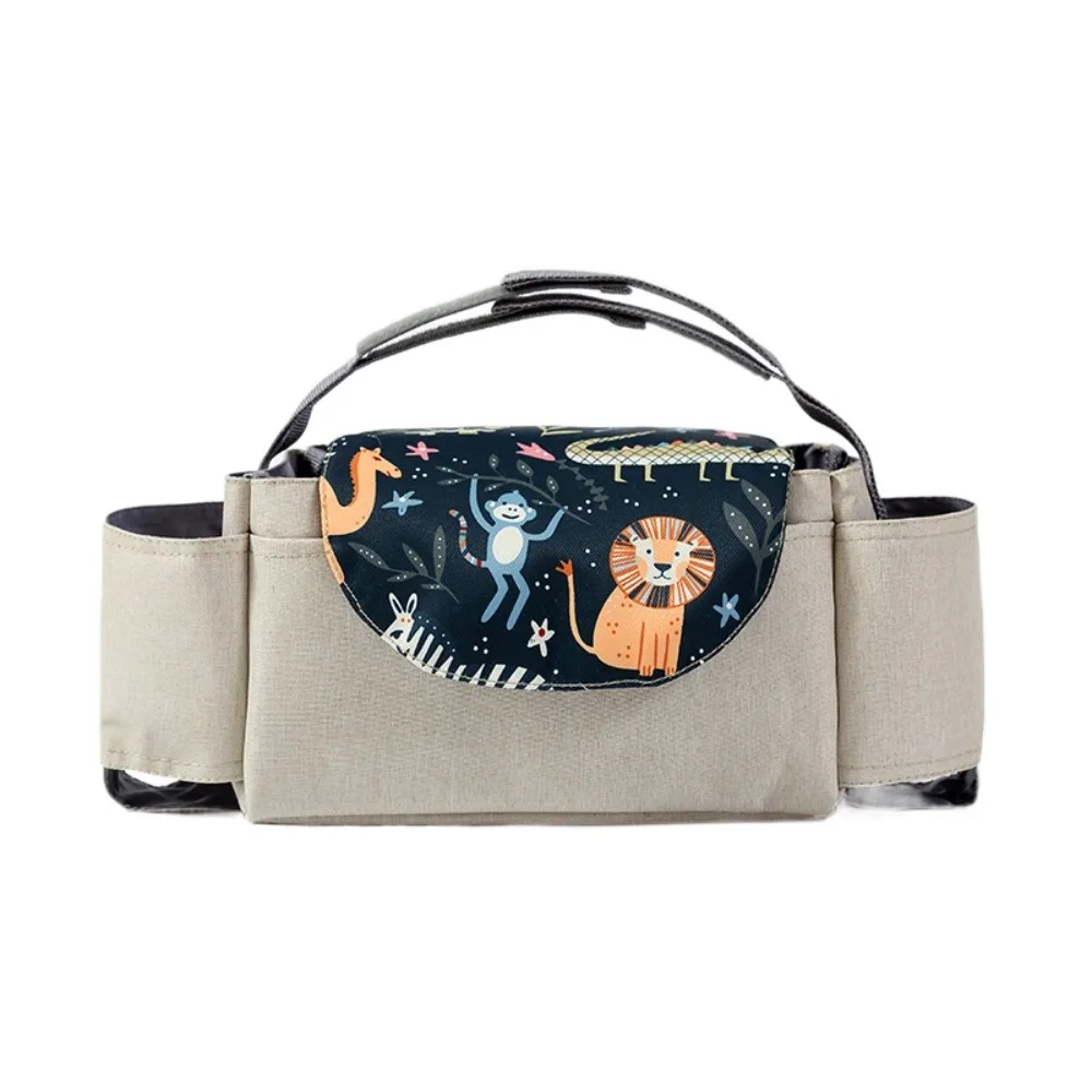 

Multifunctional Baby Stroller Bag with Multiple Pockets Large Capacity Stroller Storage Hanging Bag Baby Care Mom Handbag