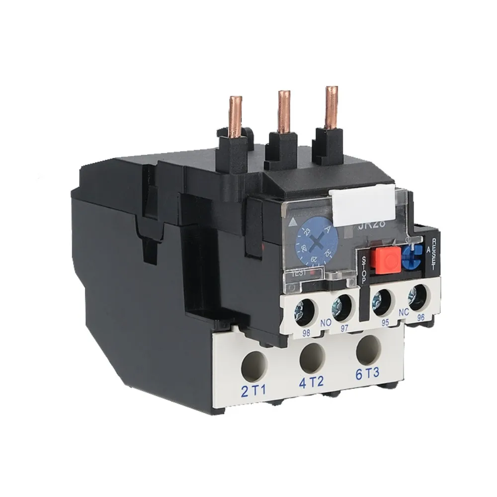 JR28-25 Thermal Overload Relay 1.6A 2.5A 4A 6A 8A 10A 13A 18A 25A LR2D13 Adjustable Thermal Relay Over Current Protection Relay