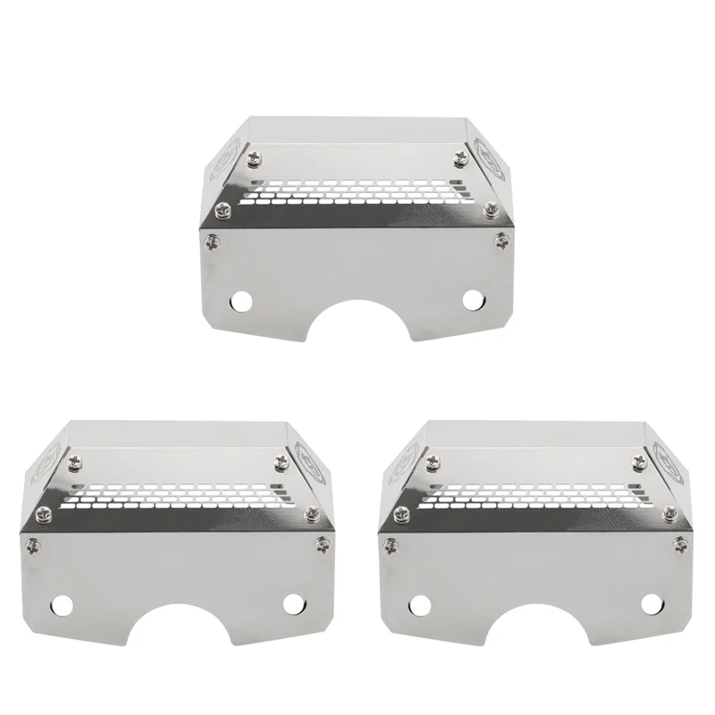

3X Metal Gearbox Cover Hood For 1/14 Tamiya Benz Actros 56348 3363 1851 Scania 620 56323 Man 56325 Tgx RC Truck Parts-Y46A