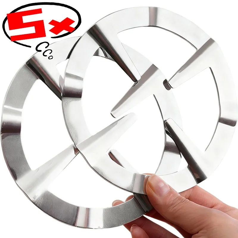 Olla Moka de acero inoxidable 5/1x, resistente a altas temperaturas, estante calefactor para cafetera, estufa de Gas, anillos de fuego, accesorios de cocina