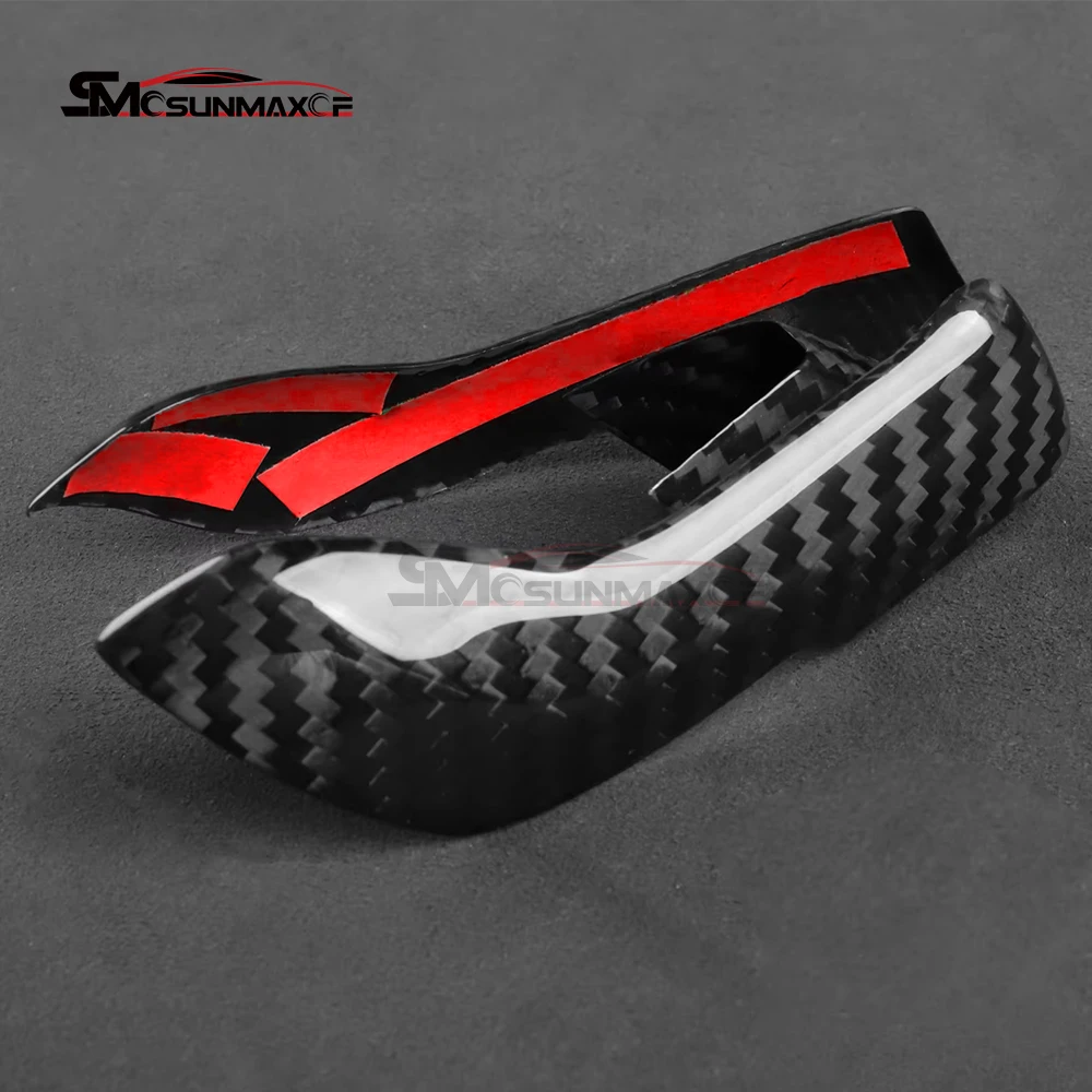 

For BMW M2 G87 M3 G80 M4 G82 G83 2021-2025 Carbon Fiber Car Gear Shift Head Knob Panel Cover Decorative Interior Accessories