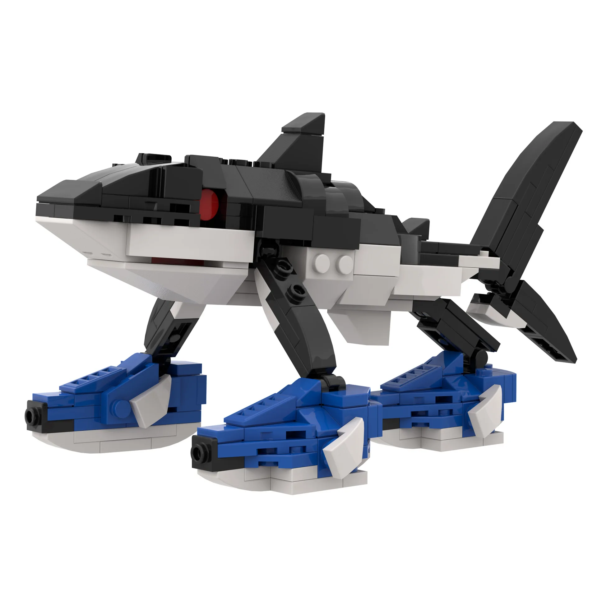 

225 шт. Tralalero Tralala кроссовки акула строительные блоки модель спортивная игрушка подарок праздничный подарок