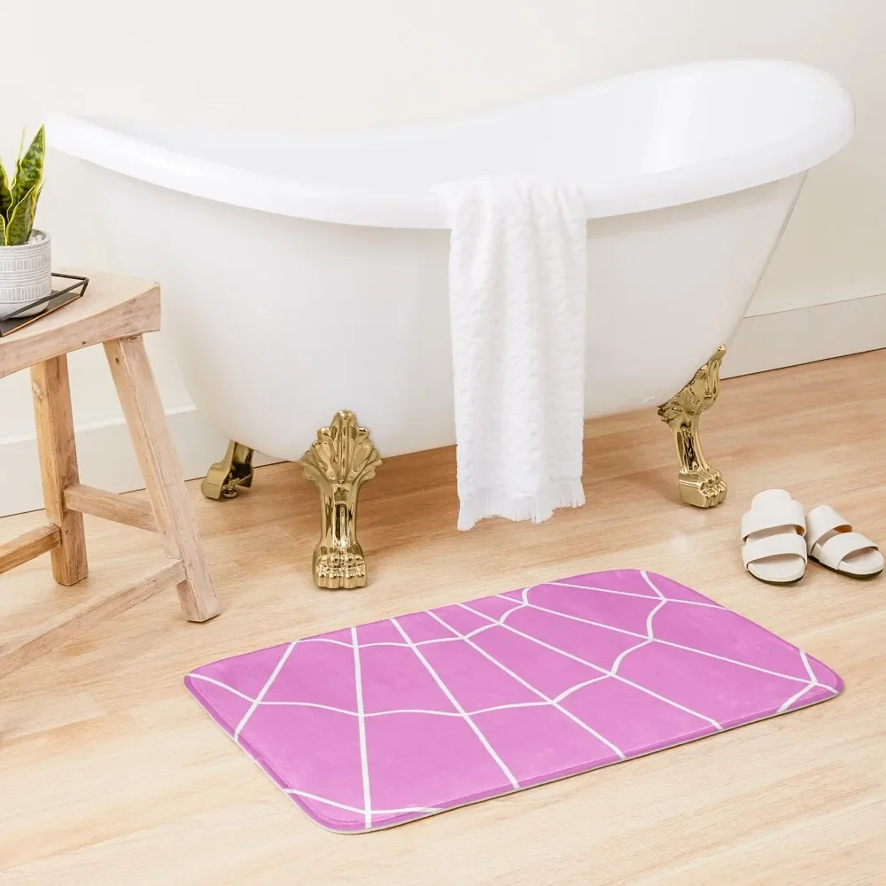 

Spider Web - Pink Bath Mat Bathroom Items Carpet In The Living Room Bath Carpet Mat