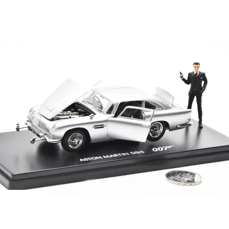 مقياس 1:43 DB5 007 دييكاست سبيكة نموذج سيارة كلاسيكية المنتج النهائي محاكاة لعبة جمع هدية عرض نموذج ثابت #2