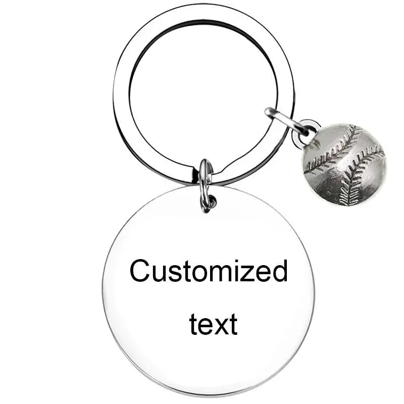 Personalized Custom Keychain Softball trainer Keychain Key chain Gift for Softball Baseball trainer Baseball trainer gifts