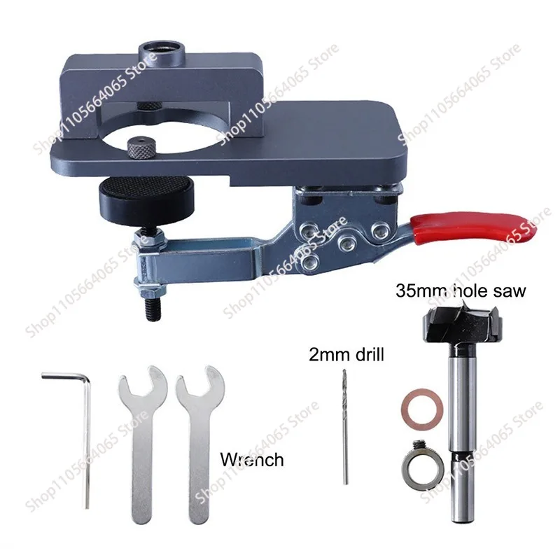 35mm Cabinet Concealed Hinge Jig Drilling Guide Hole Punch Drill Locator