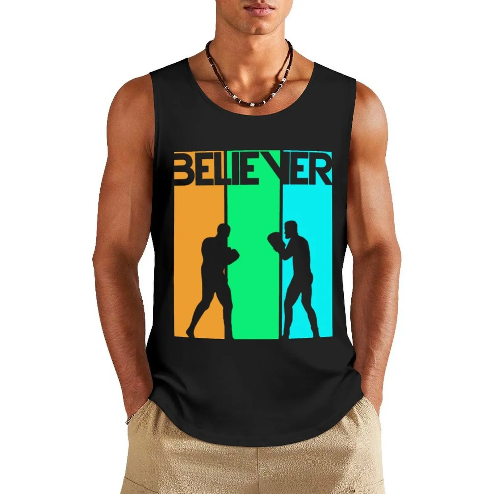 

Imagine Dragons Music T-ShirtBELIEVER Tank Top Men's t-shirt Men's clothes Men gym sportswear Vests