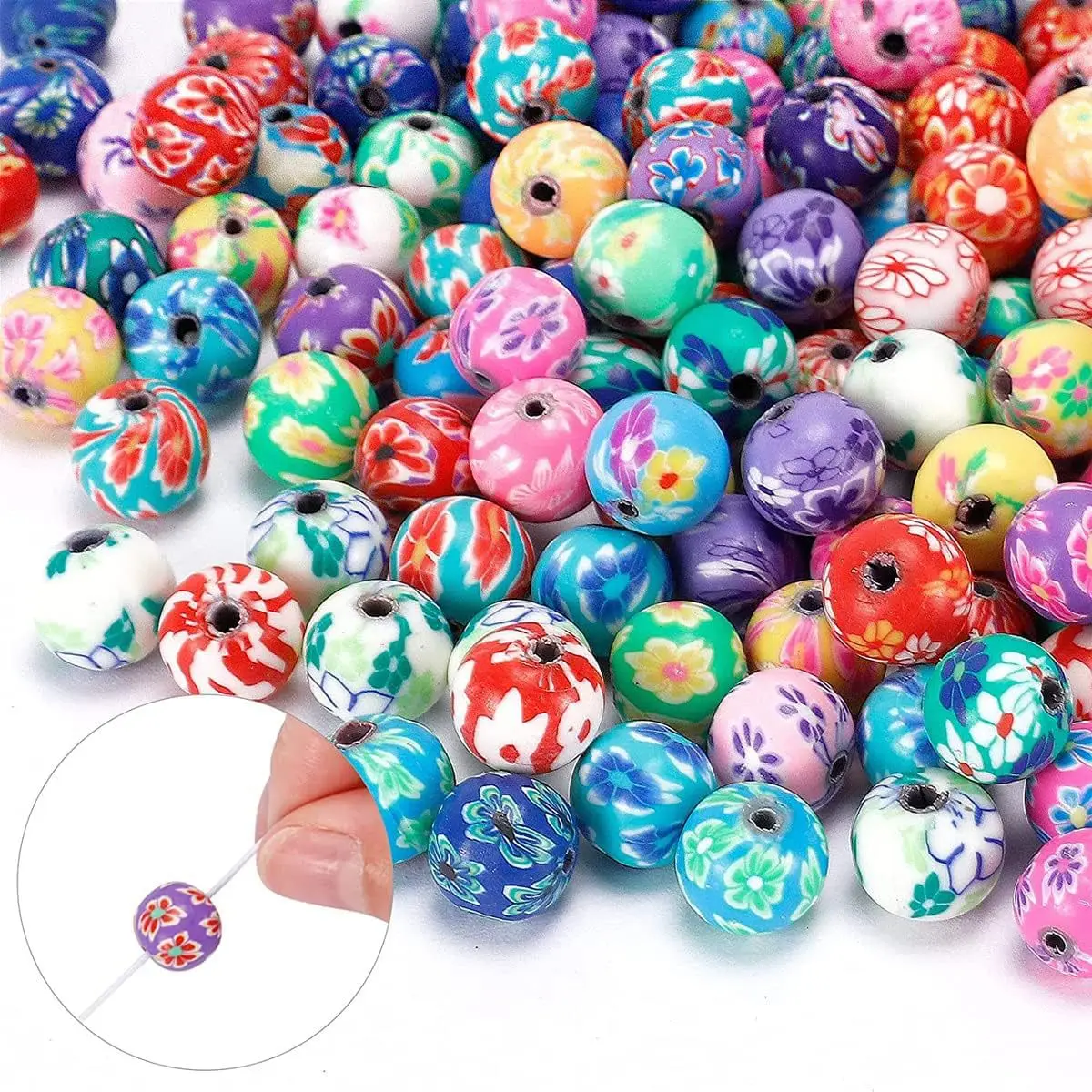 1000pcs soft pottery beads DIY necklace beads bracelet kit