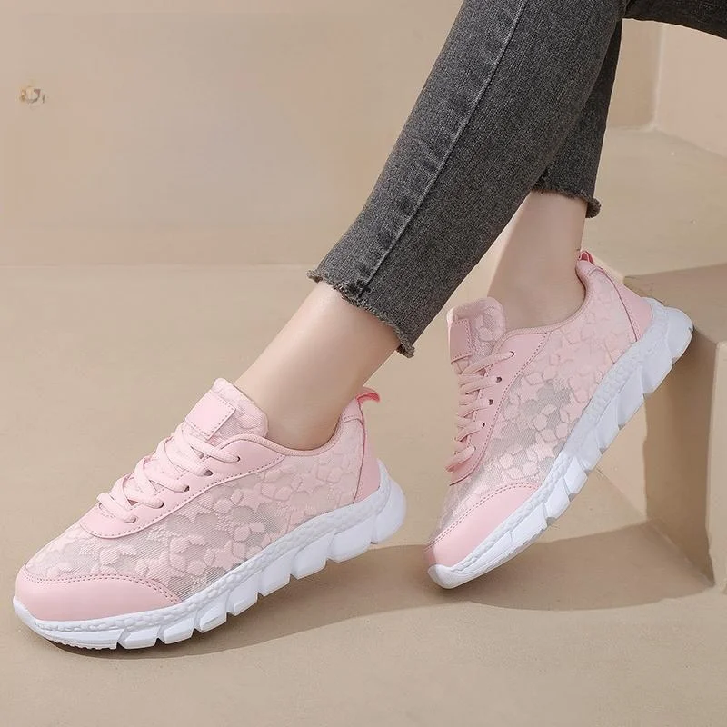 

Women's Fashionable Versatile Spring Breathable Lightweight Casual Running Shoes Comfortable Breathable Sneakers