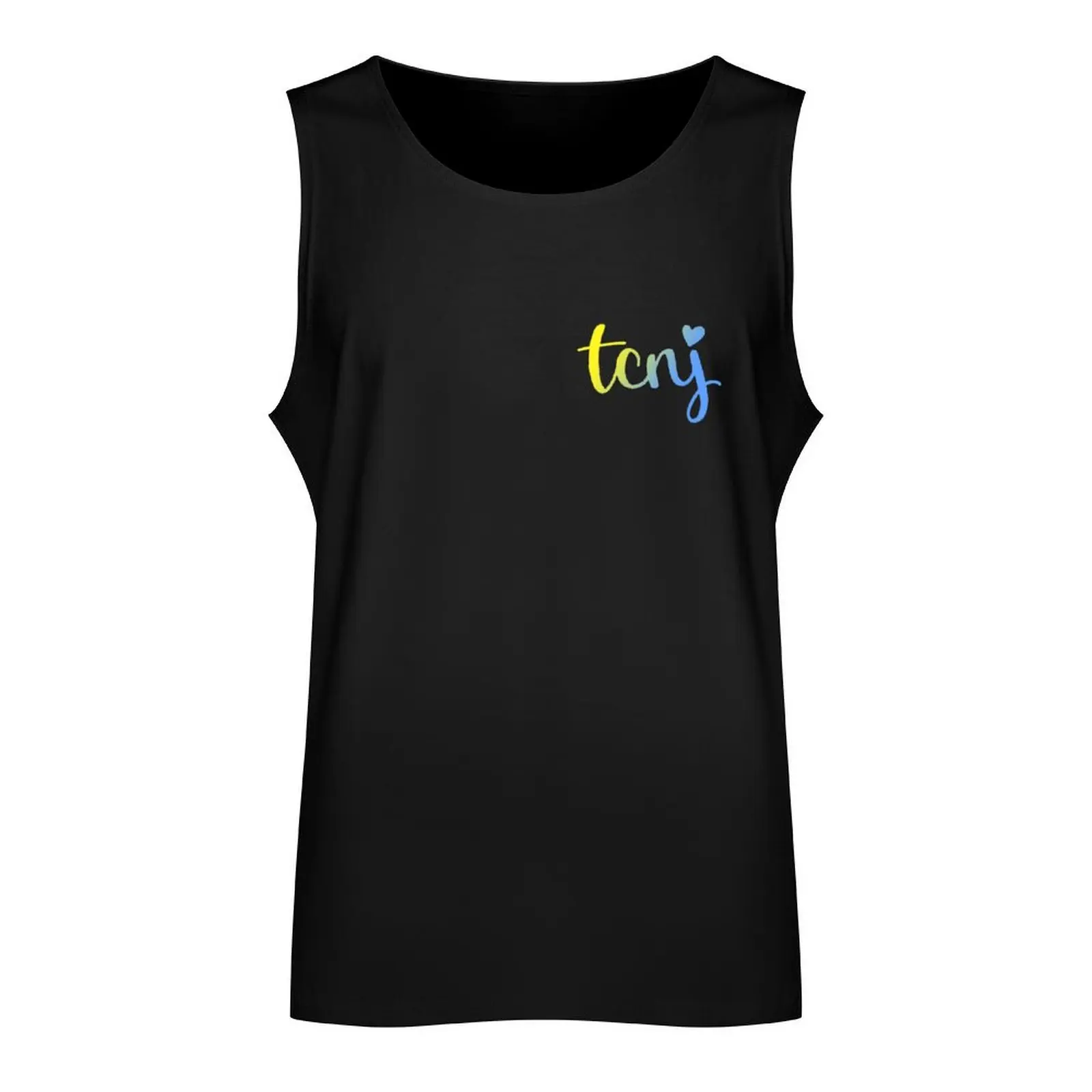 TCNJ Ombre Tank Top sleeveless vest men t-shirt Men's mens clothing