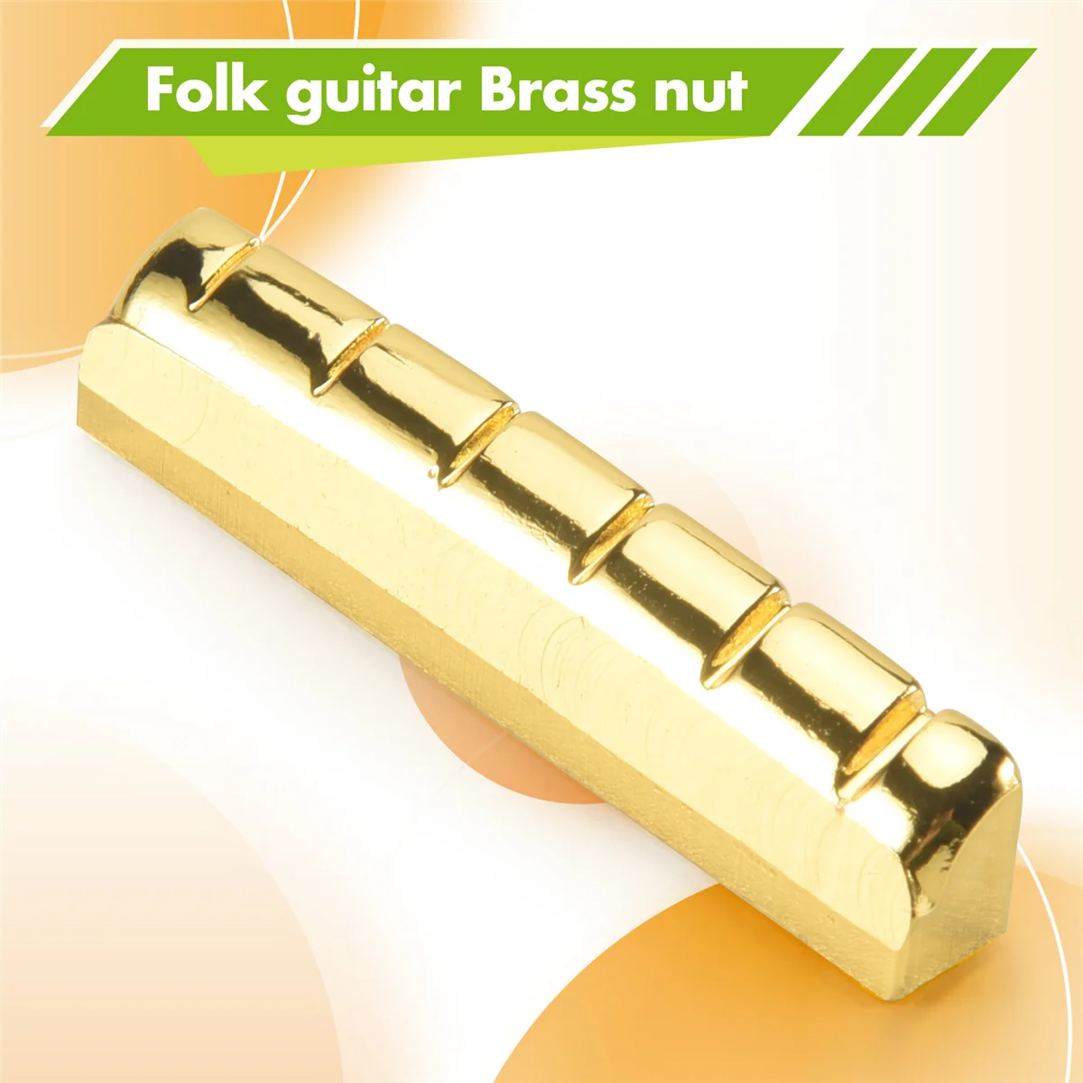 

AA85 Guitar Brass nut for acoustic or ,Gold