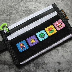 Mini Square Nostalgic Cute Pixels Super Marioo PVC Patches Tactical Game Entertainment Badge DIY For Clothing Backpack Appliqued