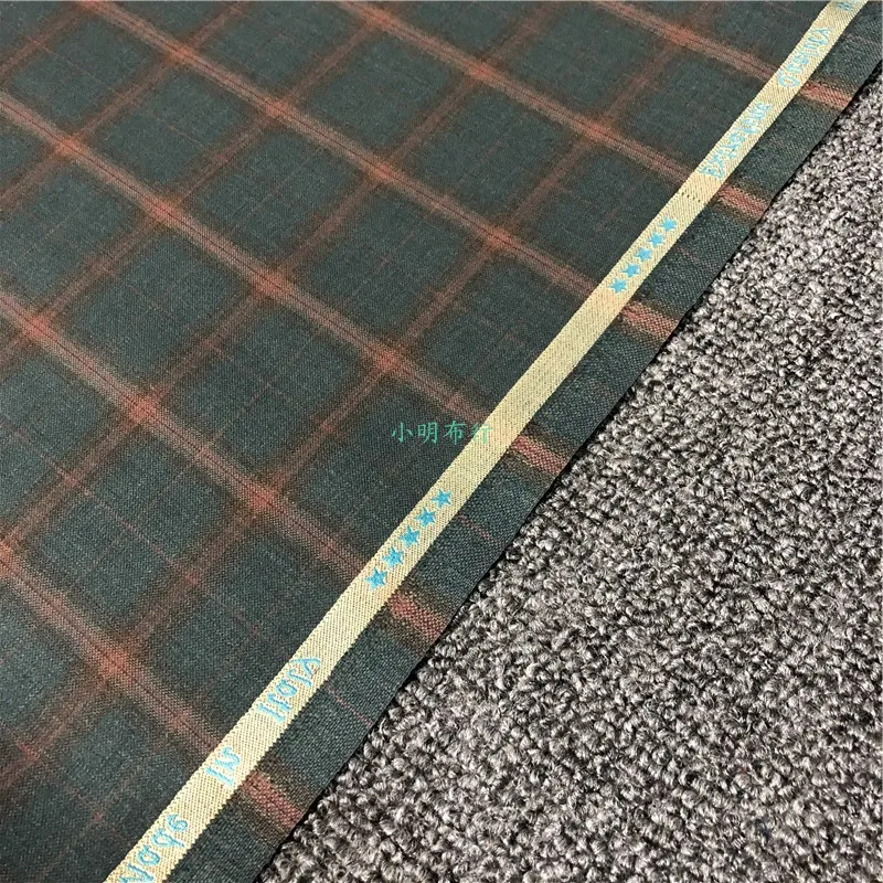 50cm Italian Imported Plaid Suit Fabric British Style Worsted Wool Pants Fabric Mens Atiku Fabrics  Senator Fabric for Men