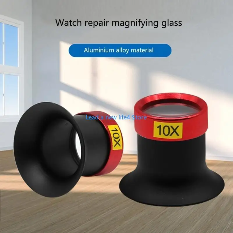 y55e 10x Jewelers Loupes portable أحادي العقل المكبر للعين الزجاجية المكبرة