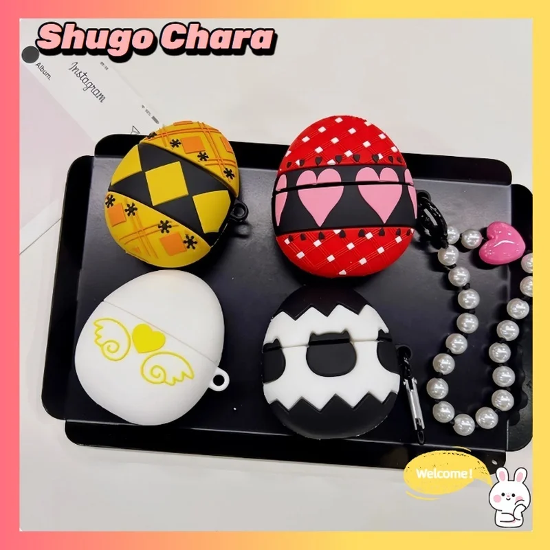 Shugo Chara Guardian Egg Housse pour écouteurs Accessoire décoratif sur le thème de l'anime pour AirPods 1/2 Étui de protection Cadeau de Noël unique