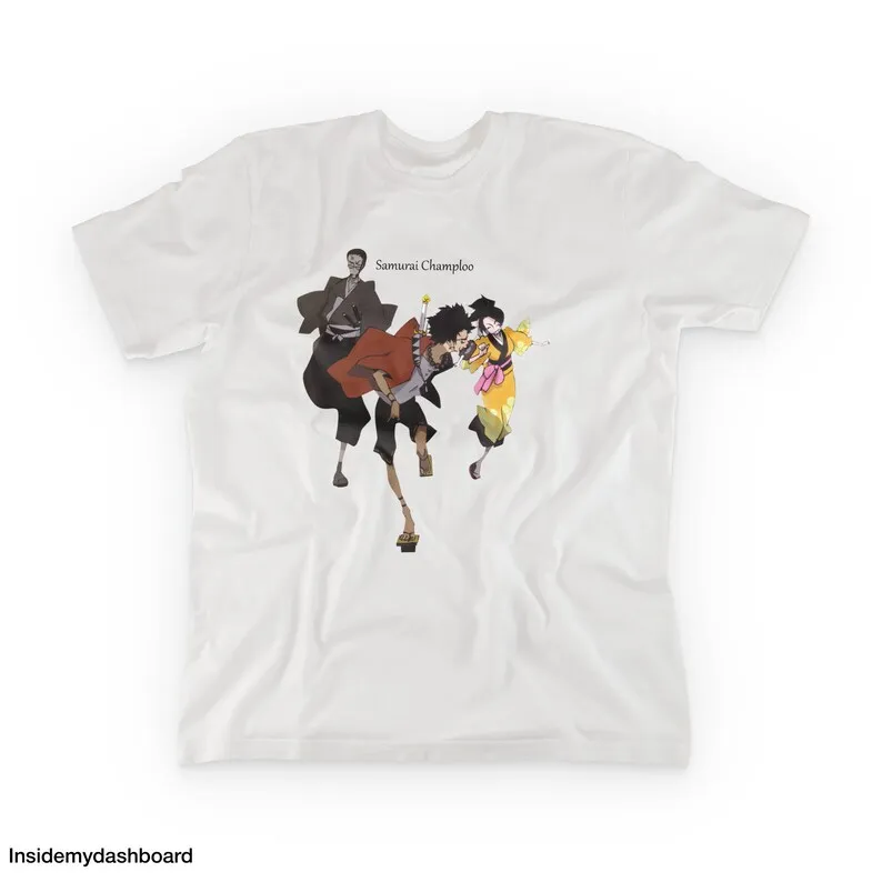 Samurai Champloo Fuu, Mugen & Jin Escaping T-Shirt, Samurai Anime, Nujabes, Cowboy Bebop, Samurai Champloo Shirt