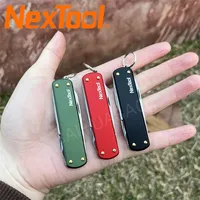 NexTool Outdoor Mini Folding Multifunctional Knife Mini Scissors Small Screwdriver 64.5mm Pocket Knife Creative Tool Nail File