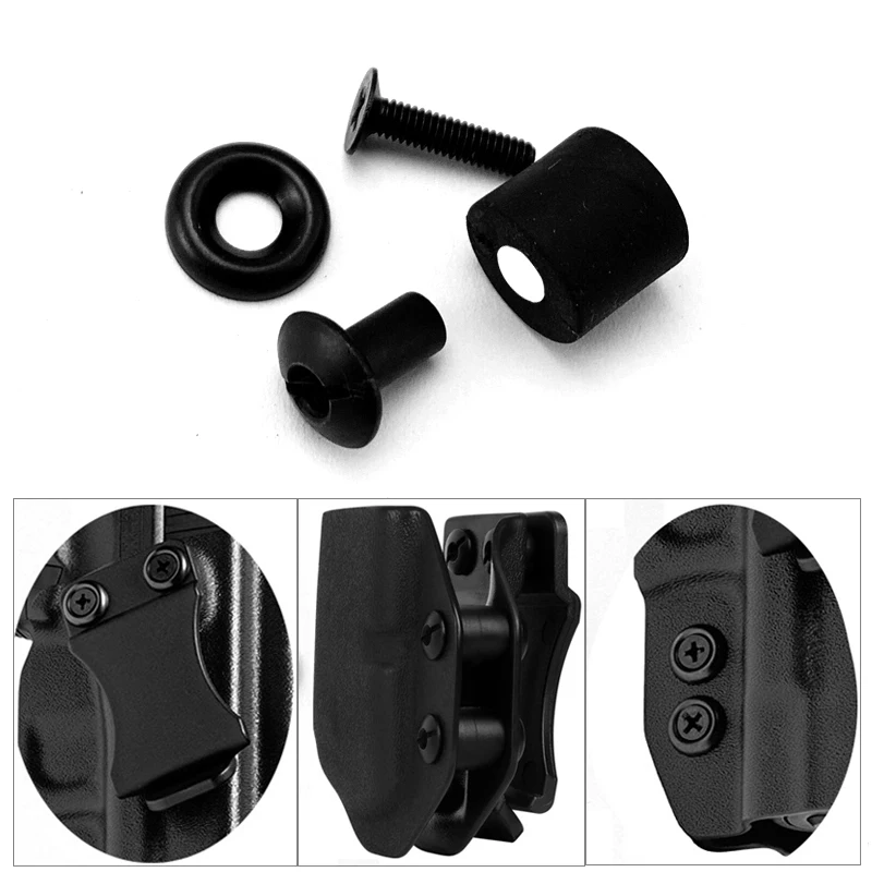 

4pcs/set Kydex Holster Screw K Sheath Screw with Female Adapter Rubber Spacers DIY Waist Clip Making Screws,3 size for choose