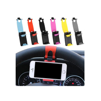 Universal Car Interior Steering Wheel Clip Phone Holder Mount for iPhone XiaoMi Samsung Mobile Phone GPS Car Accessories