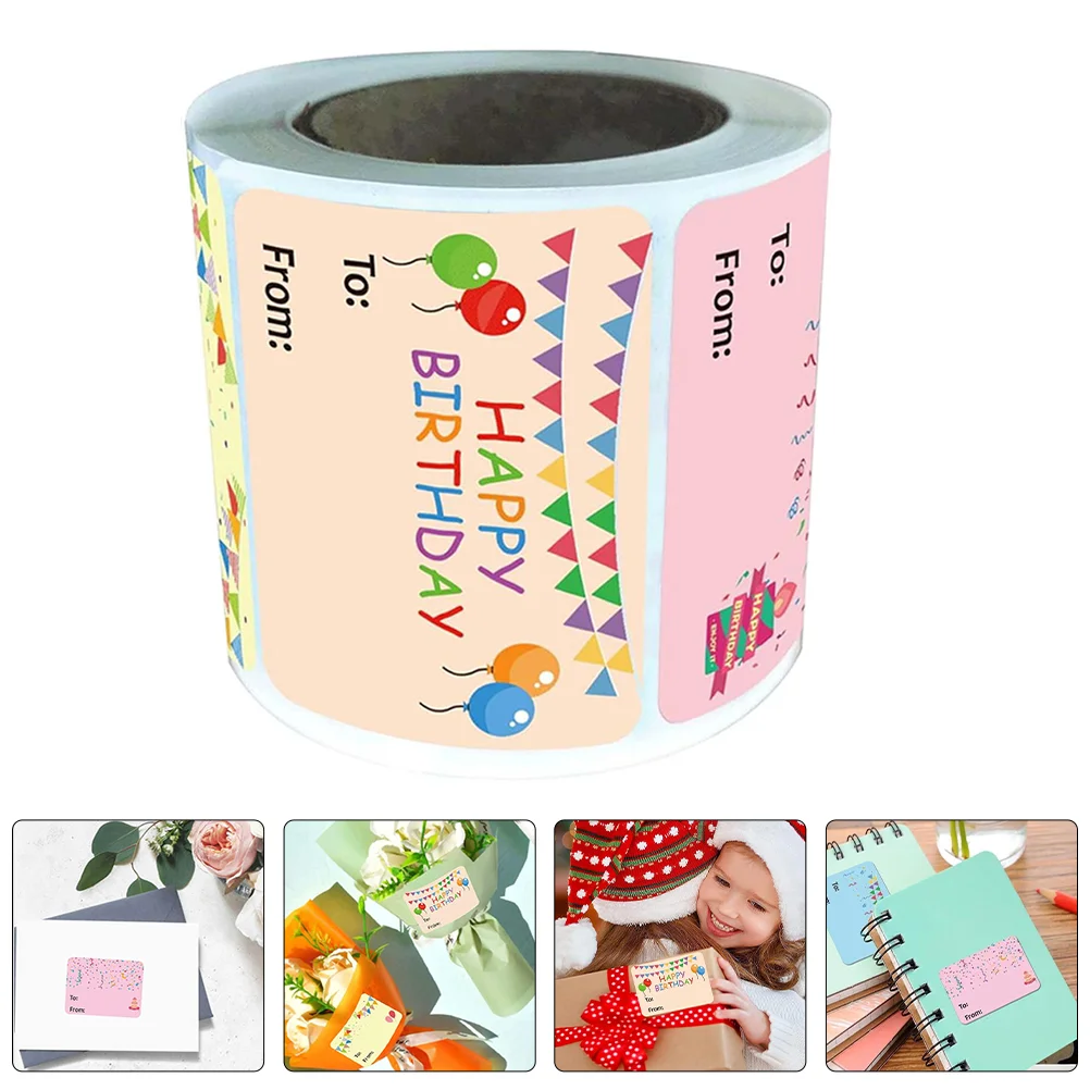 Geburtstags-Tag-Aufkleber für Kinder, Party-Geschenk-Etiketten, Happy Favors, Namensschilder für Paket-Aufkleber, Siegel, Umschlagsiegel