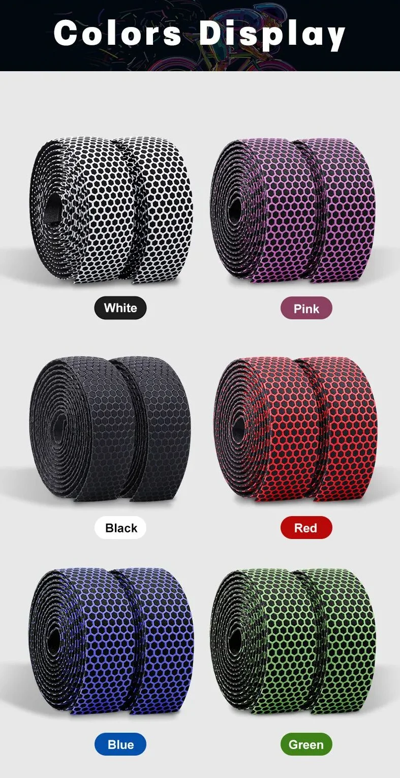 Rennrad Griff Bar Band Radfahren Atmungsaktive Lenker Band Strap Anti Slip Griff Gürtel Gradienten RB Bar Wrap – Detail 9