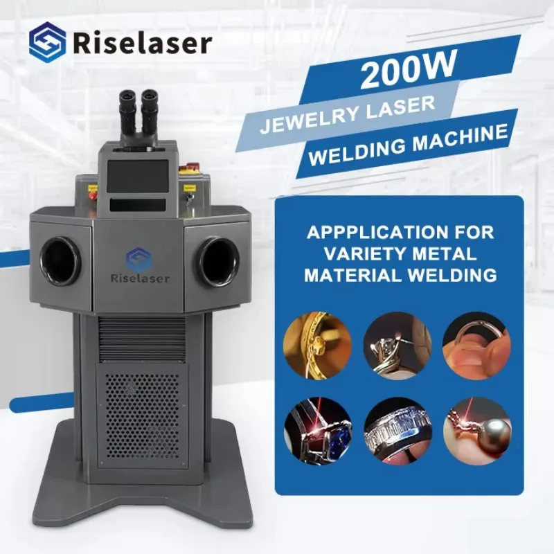 200W 180J YAG Jewelry Laser Welding Machine Water Cooling Laser Spot Welder For Gold Silver Platinum Jewelry Repair Marking
