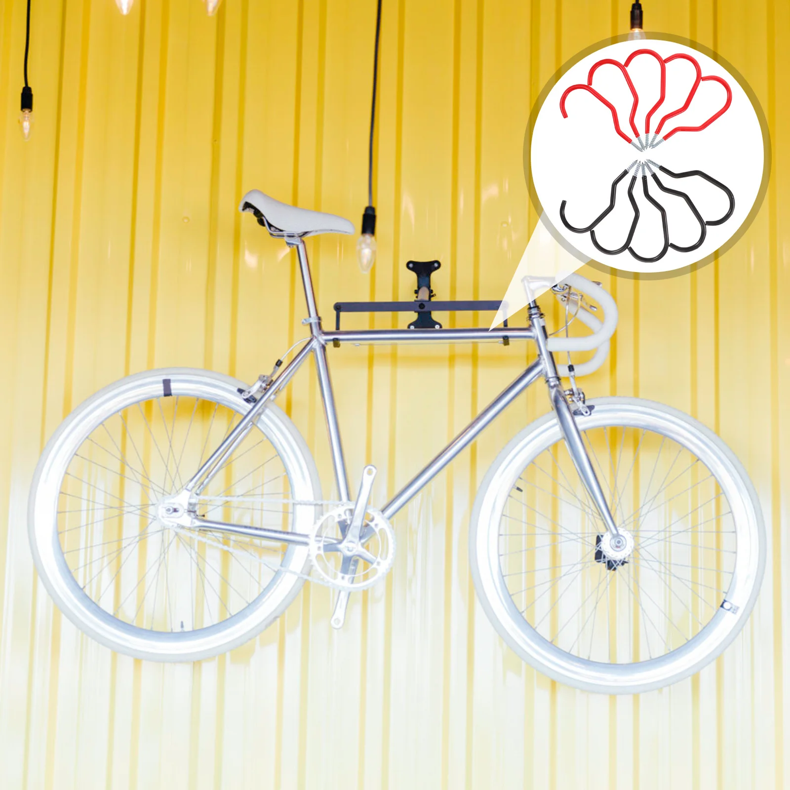 

10Pcs Bike Wall Hook Metal Hangers Durable Utility Hooks for Garage Shed Easy Install Tool Storage Bike Hooks Bicycles Hook