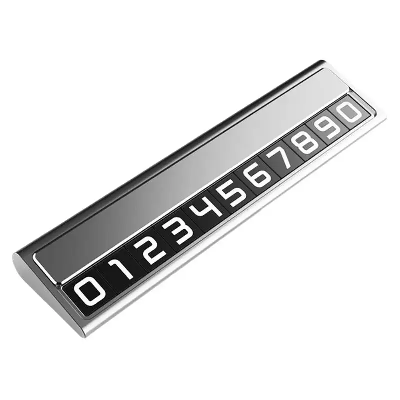 Parking Phone Number Plate Car Dashboard Telephone Number Plate Temporary Parking Number Plate Stop Sign Dashboard Auto Temporar