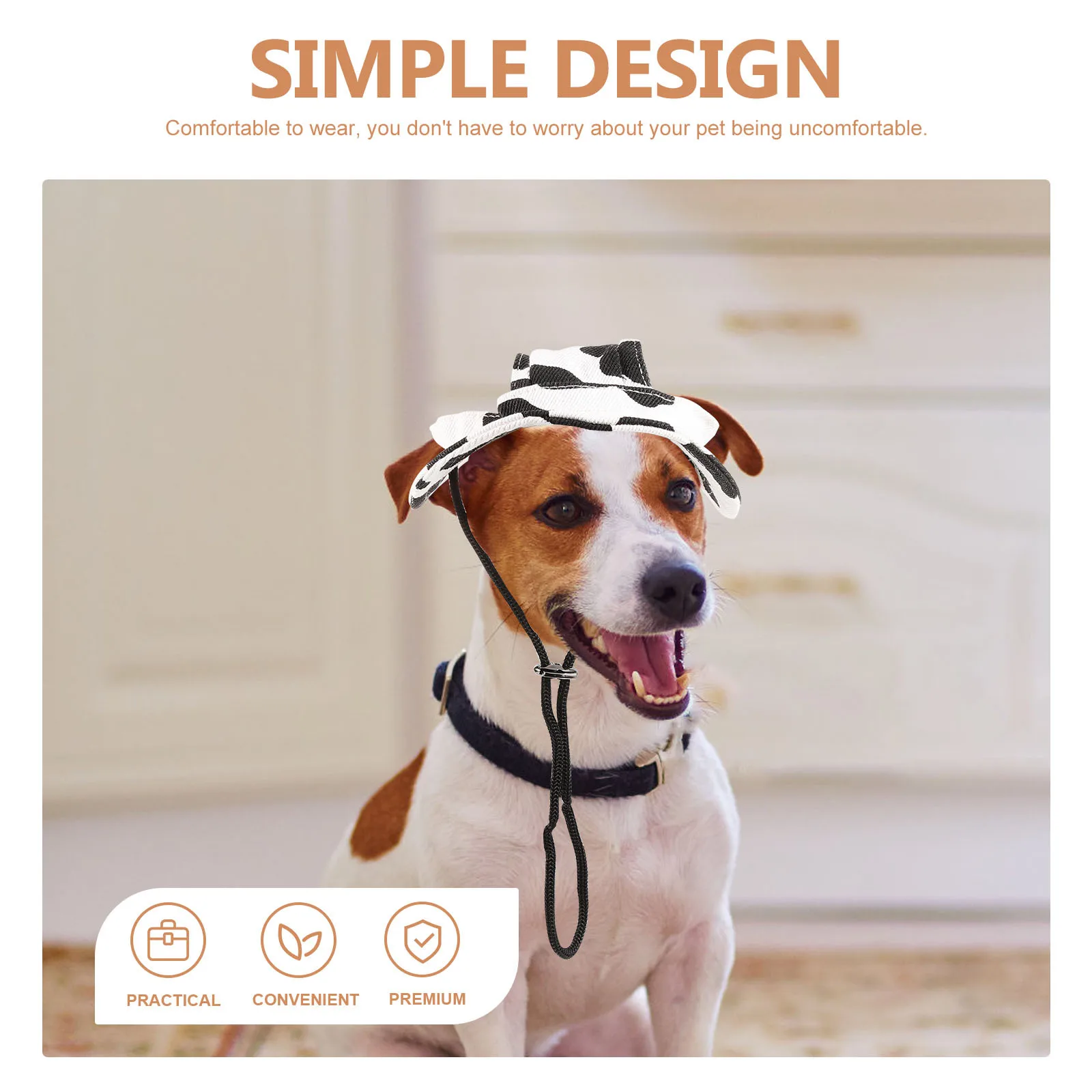 Pet Sun Hat Lightweight Cotton Dog Hat Adjustable 24Cm Circumference for Small Dogs Cats Uv Protection Outdoor Walking Travel