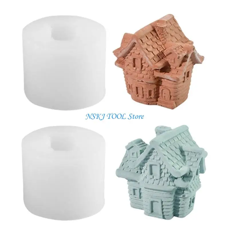 

L8RC летающий дом силиконовые формы орнамент 3D маленькая форма для дома формы для суккулентов для праздничного стола украшения