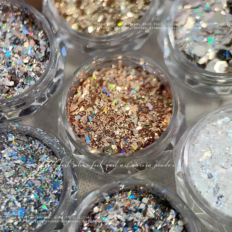 1箱ミニスパークリングペンタグラムネイルグリッター - 星型ネイルデコレーション、DIYマニキュアデザインアクセサリー、サロンホーム用