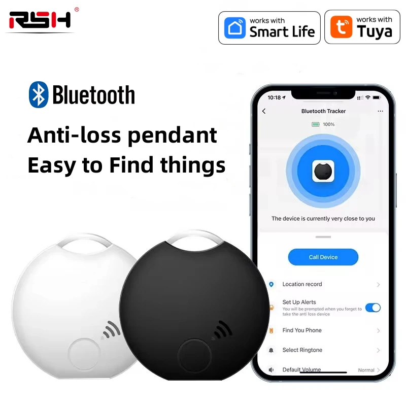 GPS Smart Anti Lost Alarm Wallet Keyfinder Smart Tag Bluetooth Compatible Tuya APP Smart Locator Keychain Pet Child Tracker