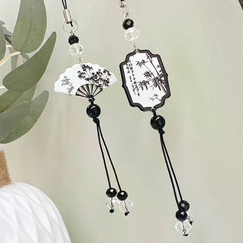 Chinese Style Anti-lost Phone Lanyard Retro Tassel Pendant Keychain Bag Charms Backpack Hanging Decoration Fashion Jewelry