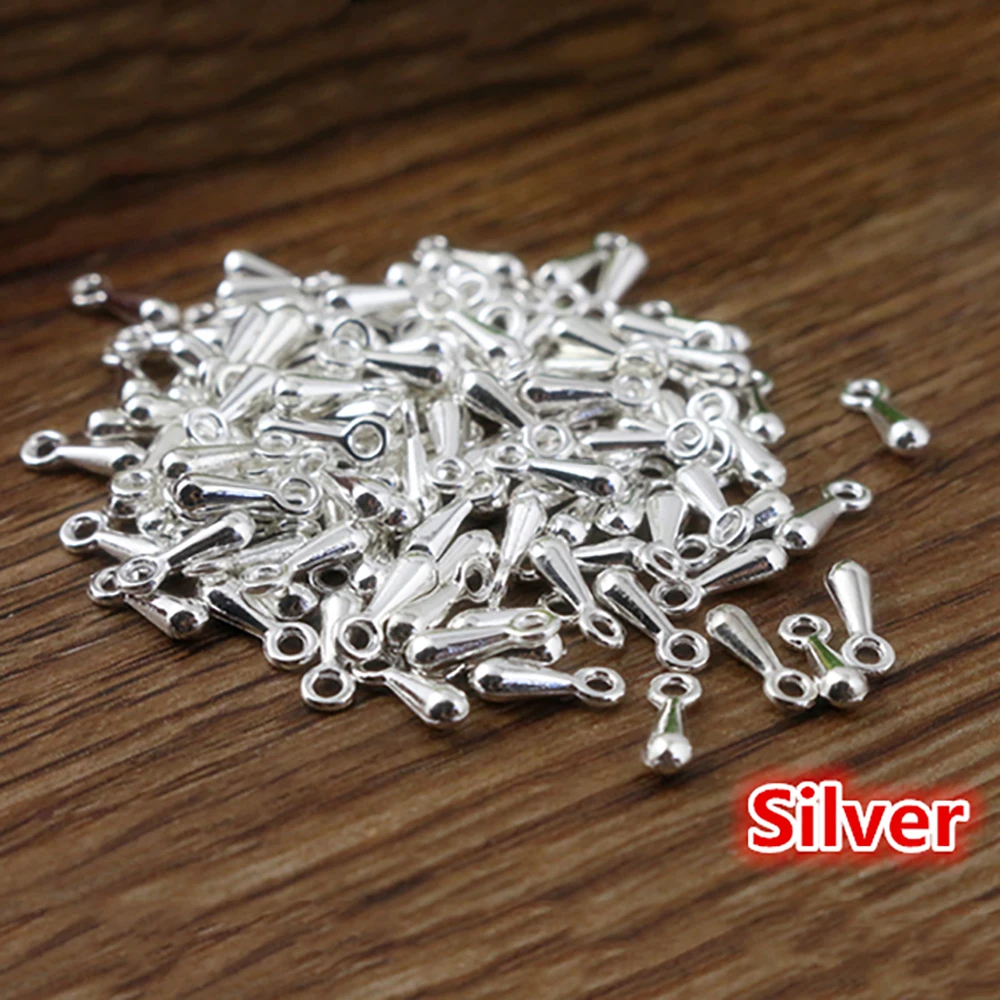 7*3mm 100pcs/Lot  6 Colors Pendant Necklace End Caps Charms For Necklace Bracelet Earrings Jewelry Findings Accessories for DIY