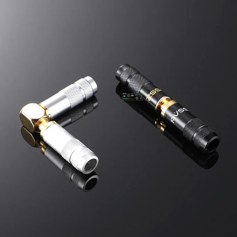 1Pcs mesh flower matte black silver 3.5 plug 2.5mm headphone upgrade cable 4.4 balanced gold-plated welding fever plug HiFi