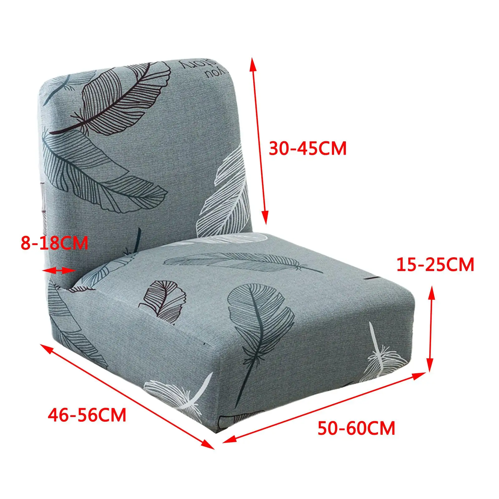 Printing Chair Cover Removable Dustproof Facilities Comfortable Stretchable