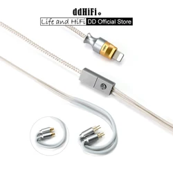 DD ddHiFi M110A Light-ning Interface Decoding Earphones Cable with MMCX & 0.78 Pin Connector, Supports In-Line Controls and Mic