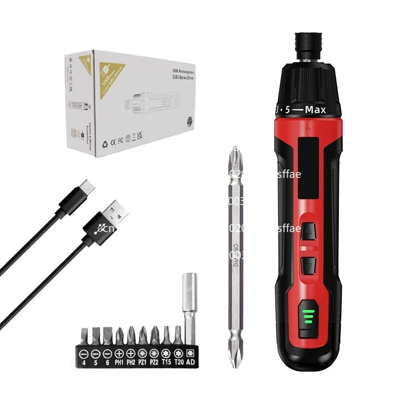 6-Speed torque electric screwdriver rechargeable mini household small lithium electric drill driver fully automatic