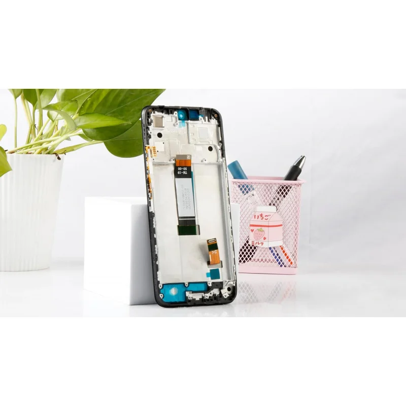 xiaomi-redmi-12-679インチ-oem-lcdスクリーン交換用、ミッドナイトブラックフレーム、オリジナルips-lcdディスプレイタッチデジタイザースクリーンa